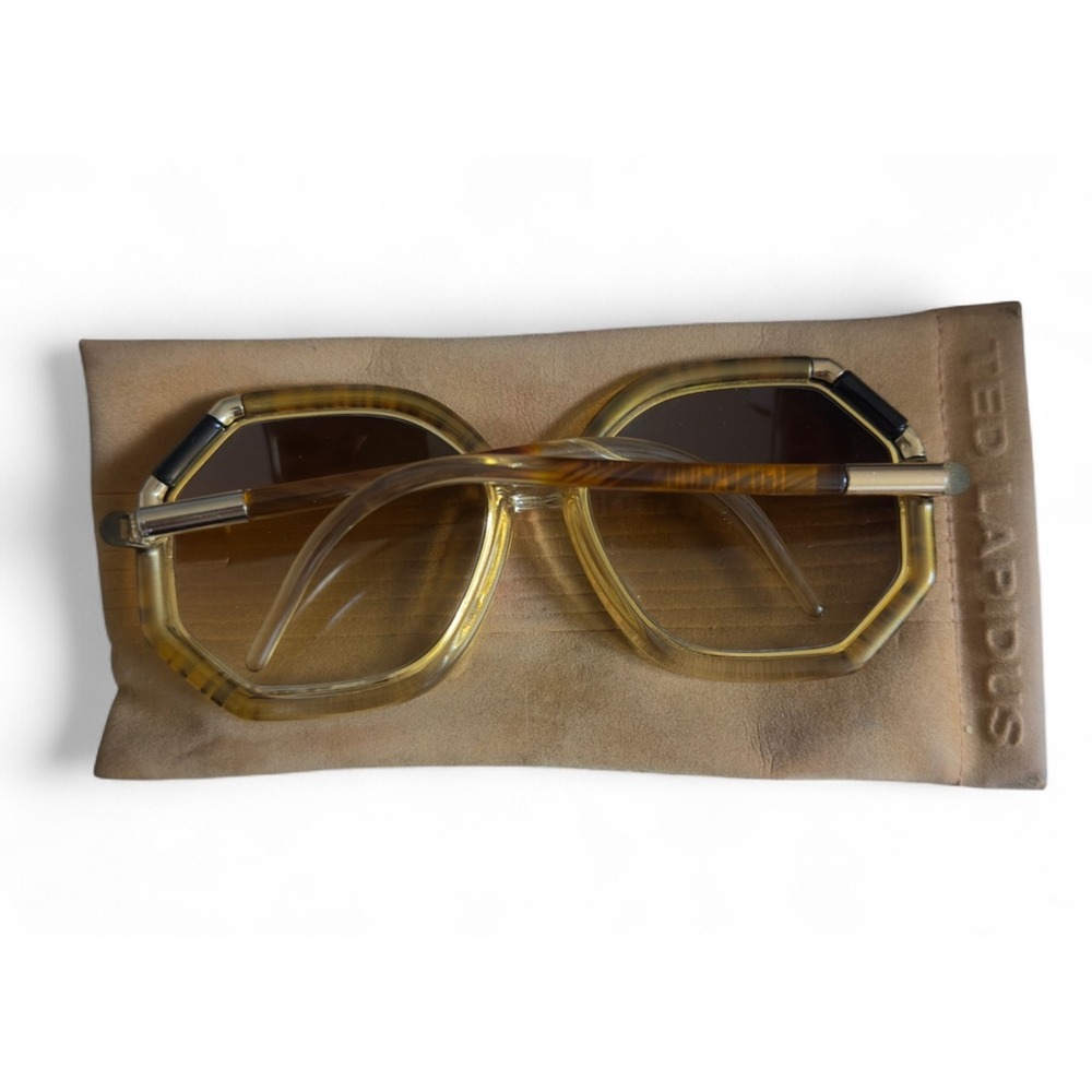 Ted Lapidus Paris Sunglasses Octagon Frames Vintage‎ Designer Eyewear